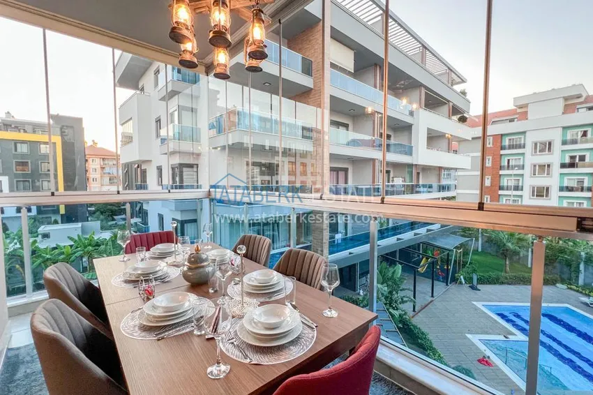 Приобрести Квартира 3+1 в Алании, район Оба - одноуровневая планировка и гражданство 16