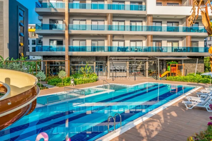 Квартира 3+1 в Алании, район Оба - одноуровневая планировка и гражданство 6