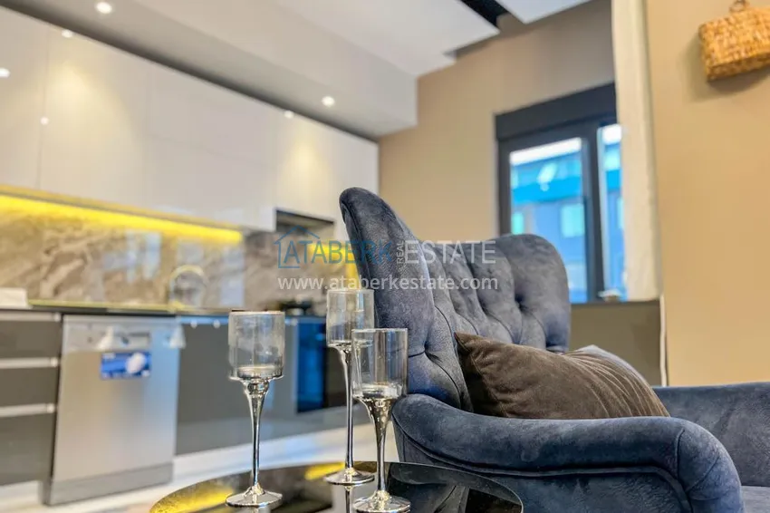 Приобрести Квартира 3+1 в Алании, район Оба - одноуровневая планировка и гражданство 6