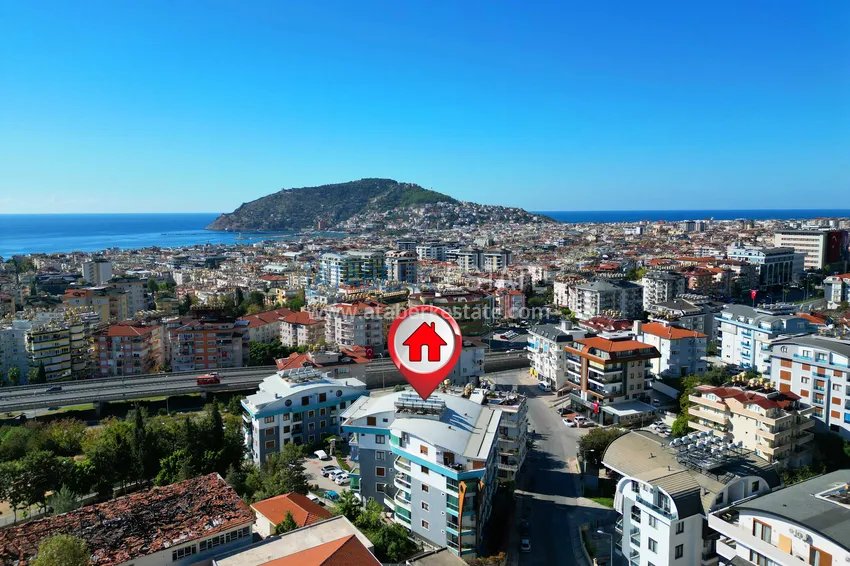 Одноуровневая квартира 3+1 с мебелью в центре Алании, Хасбахче – недвижимость для ВНЖ и гражданства 1