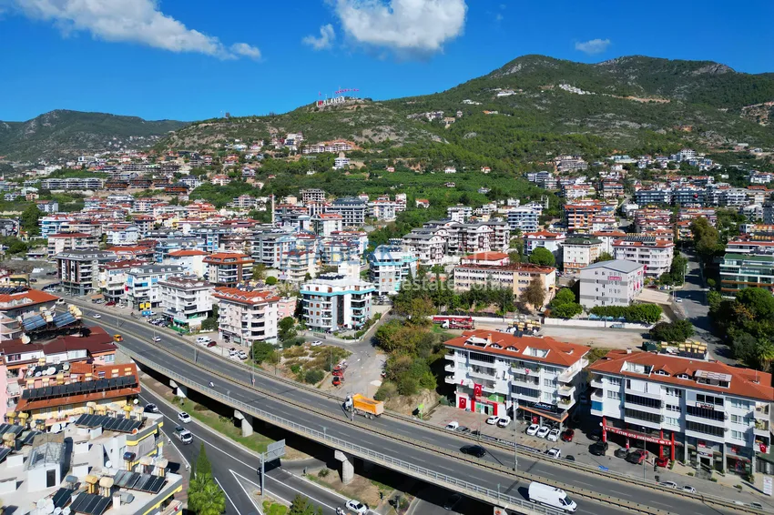 Одноуровневая квартира 3+1 с мебелью в центре Алании, Хасбахче – недвижимость для ВНЖ и гражданства 4