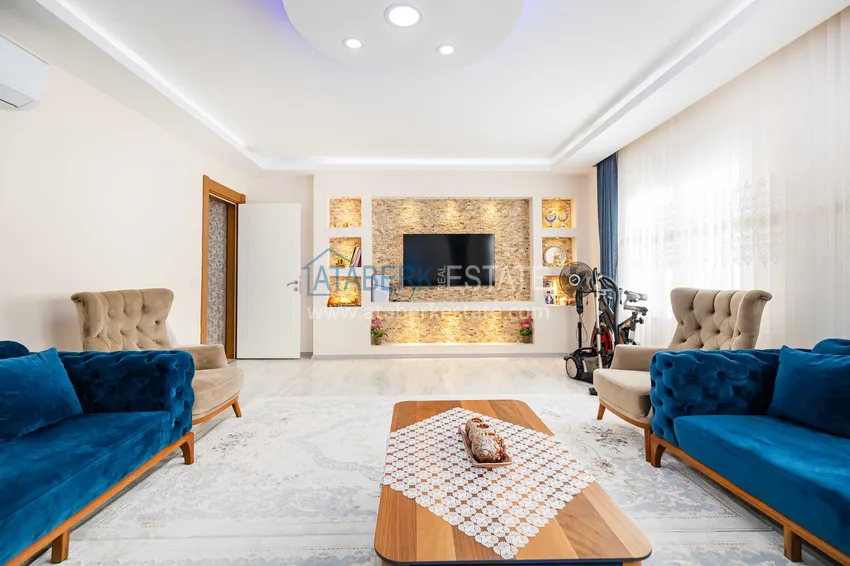 Приобрести Одноуровневая квартира 3+1 с мебелью в центре Алании, Хасбахче – недвижимость для ВНЖ и гражданства 5