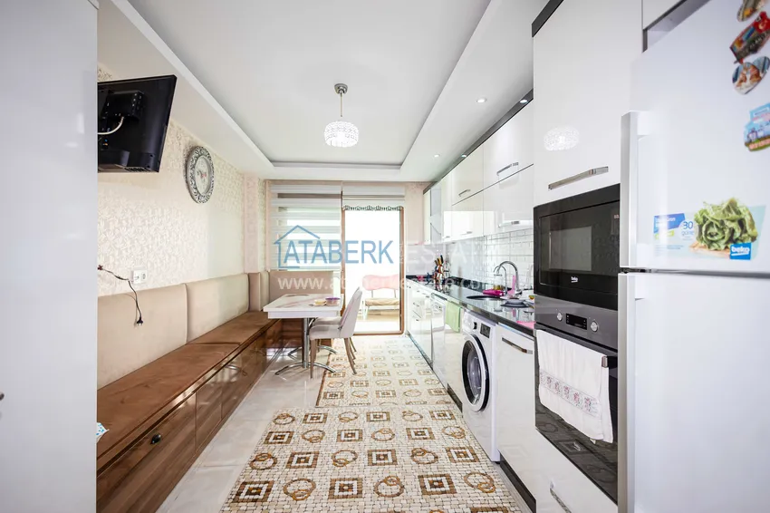 Приобрести Одноуровневая квартира 3+1 с мебелью в центре Алании, Хасбахче – недвижимость для ВНЖ и гражданства 6