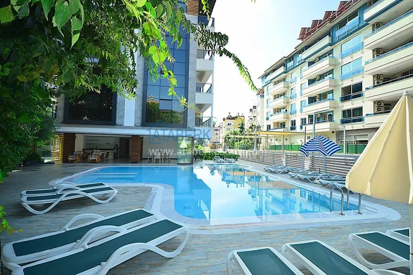 Квартира 1+1 под ВНЖ в центре Алании – с мебелью и  частным садом в 150 метрах от моря  3 