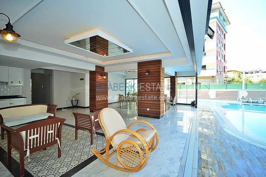 Квартира 1+1 под ВНЖ в центре Алании – с мебелью и  частным садом в 150 метрах от моря  4 