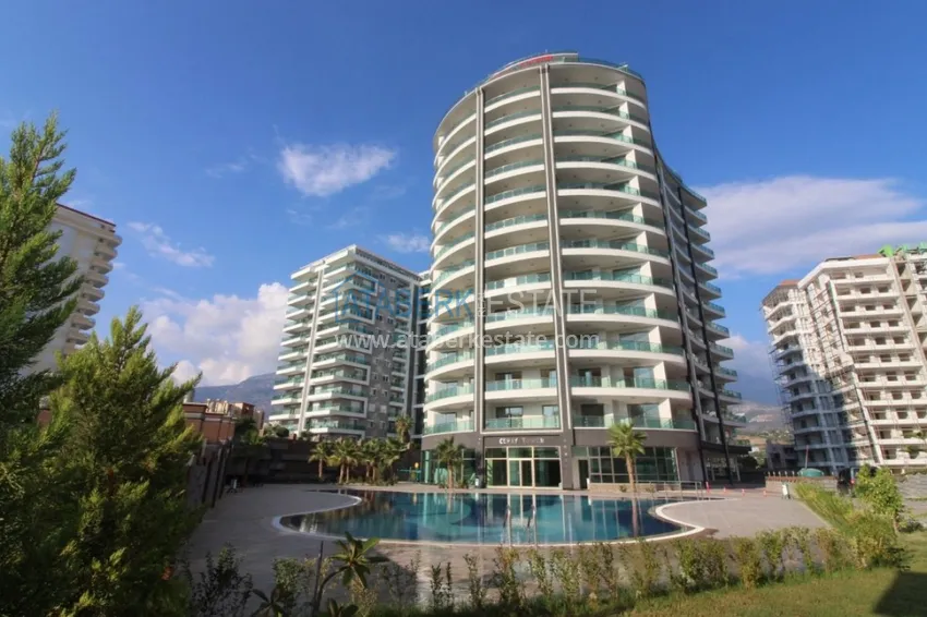 Квартира 1+1 75 м² под ключ с видом на море в Махмутларе  1 