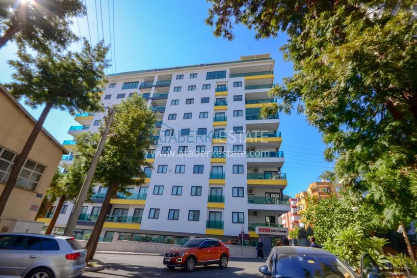 Квартира 2+1 в центре Алании - с отдельной кухней, мебелью, подходит под ВНЖ 9 
