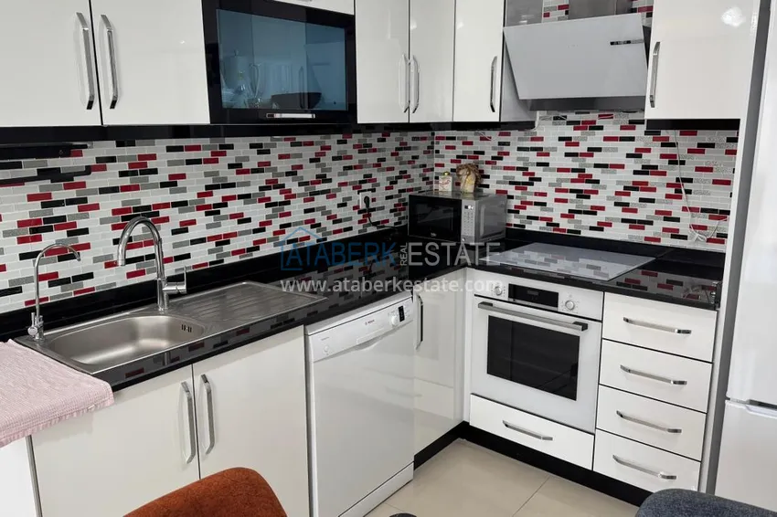 Приобрести Видовой пентхаус с мебелью в комплексе на центральной улице района Махмутлар 21 