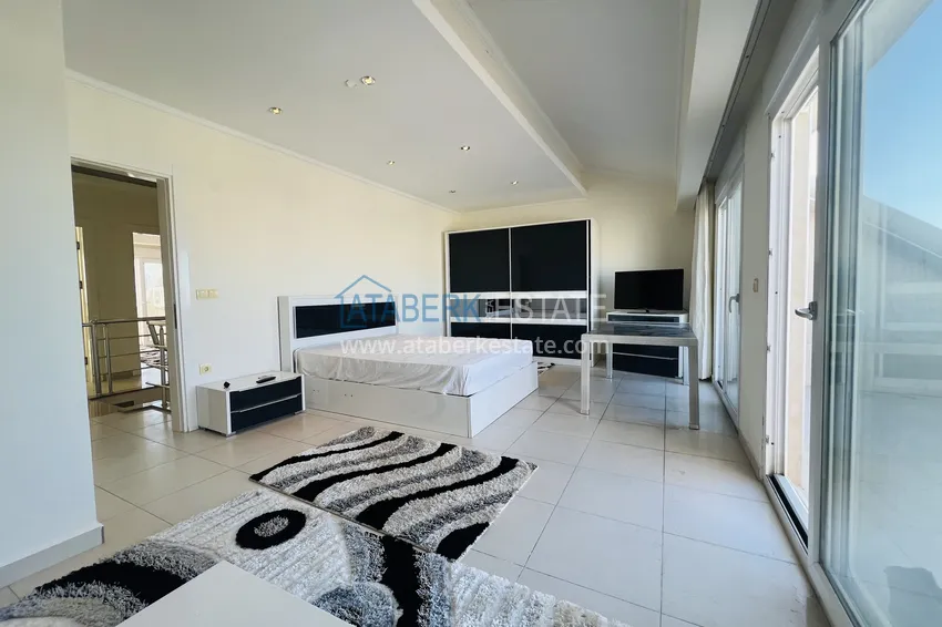 Приобрести Пентхаус 5+1 в Авсалларе от собственника - дуплекс с мебелью и видом на море 32 