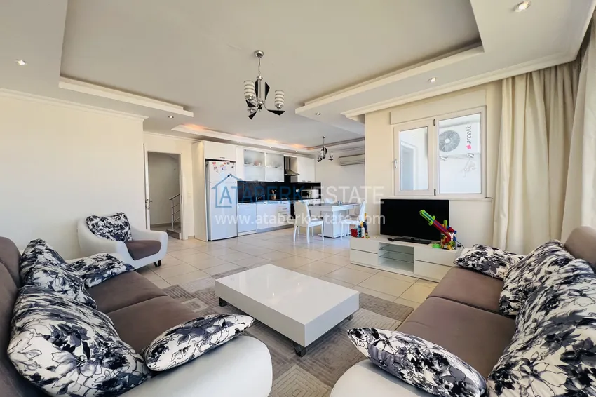 Приобрести Пентхаус 5+1 в Авсалларе от собственника - дуплекс с мебелью и видом на море 5 