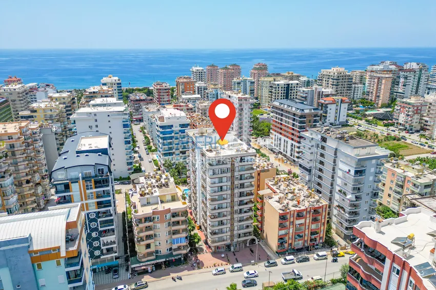 Квартира 3+1 в Махмутларе рядом с морем -  улица Ататюрка 1 