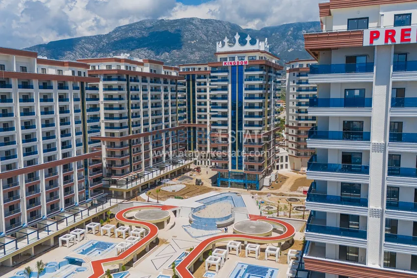 Элитный двухэтажный пентхаус 4+1 с видом на море и крепость - центр Махмутлара 8 