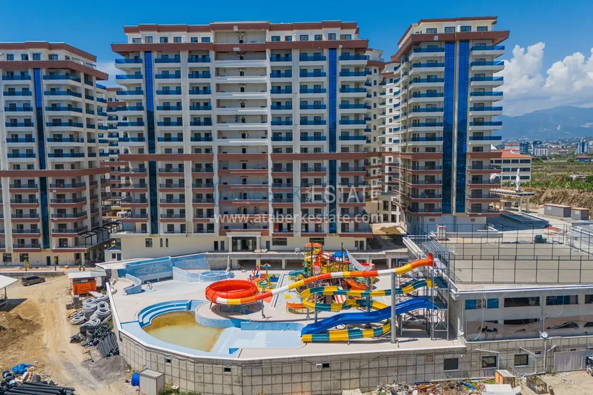 Элитный двухэтажный пентхаус 4+1 с видом на море и крепость - центр Махмутлара 9 