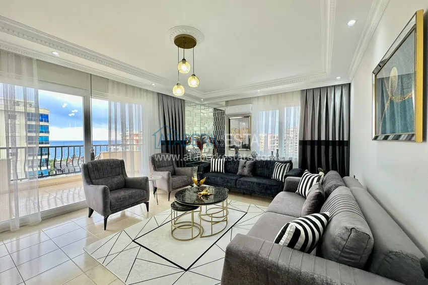 Приобрести Квартира 2+1 с видом на море и отдельной кухней - 200 метров до моря, район Махмутлар 3 