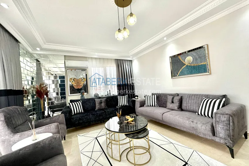 Приобрести Квартира 2+1 с видом на море и отдельной кухней - 200 метров до моря, район Махмутлар 6 