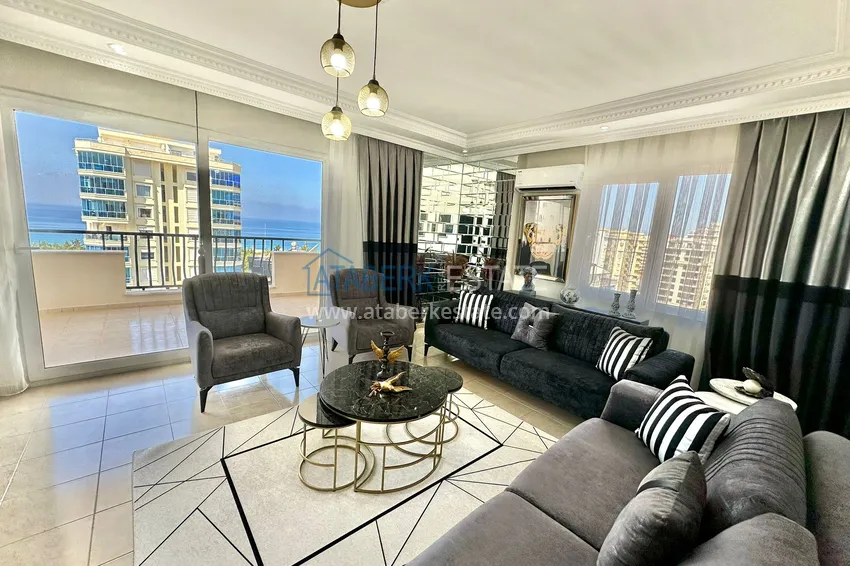 Приобрести Квартира 2+1 с видом на море и отдельной кухней - 200 метров до моря, район Махмутлар 7 