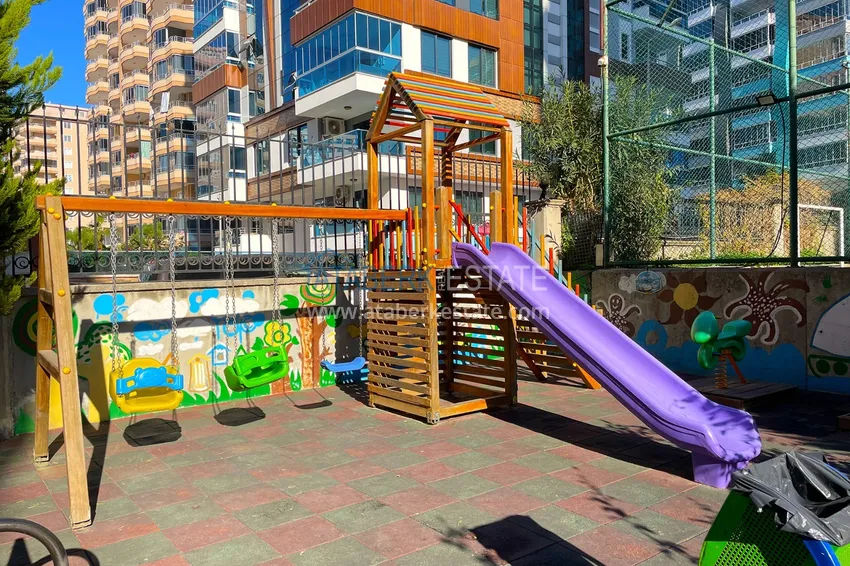 Квартира 1+1 в районе Махмутлар, Алания – с мебелью и большим остекленным балконом  10 