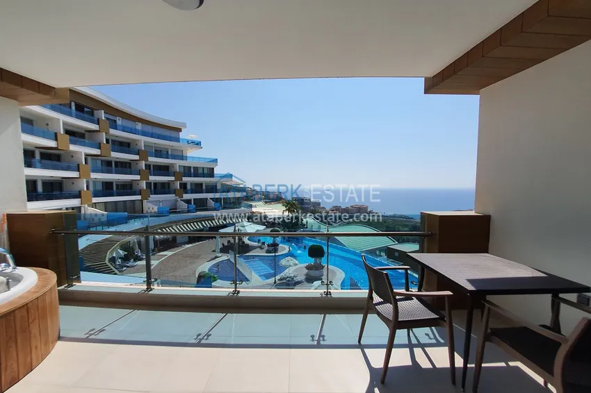 Приобрести Квартира 1+1 с видом на море в Конаклы, Алания - резиденция курортного формата 11