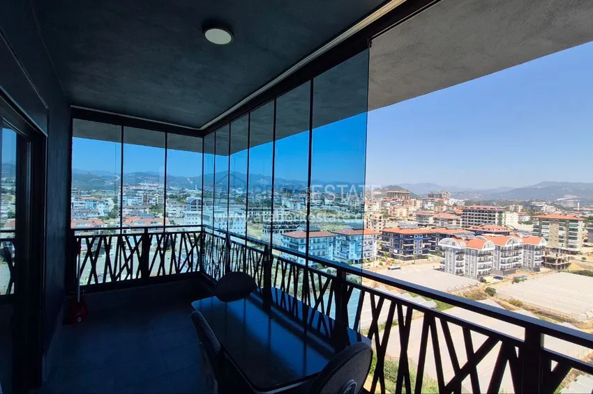 Приобрести Квартира от собственника в Алании, район Паяллар - с мебелью, остекленным балконом и открытым видом на море 7 