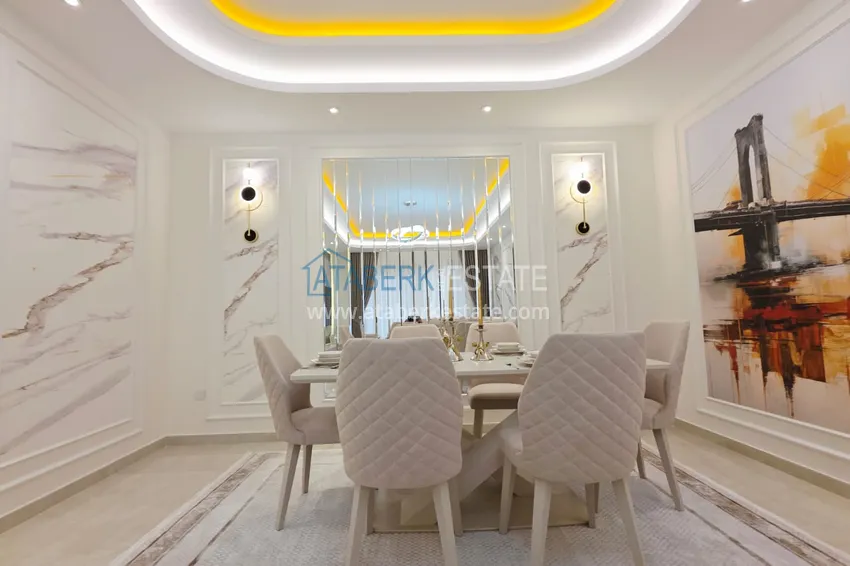 Приобрести Ультралюксовая квартира 3+1 в центре Махмутлара - с мебелью, рассрочка до 3 месяцев 10 