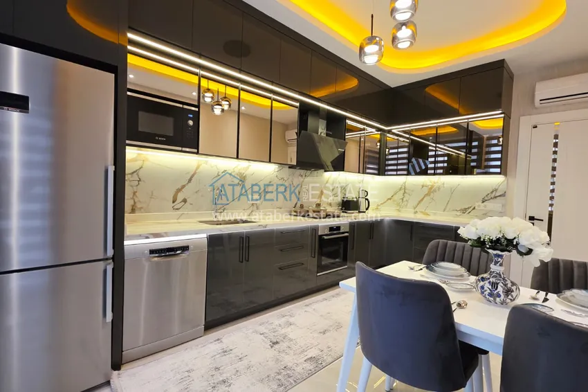 Приобрести Ультралюксовая квартира 3+1 в центре Махмутлара - с мебелью, рассрочка до 3 месяцев 5 