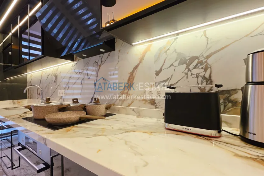 Приобрести Ультралюксовая квартира 3+1 в центре Махмутлара - с мебелью, рассрочка до 3 месяцев 7 