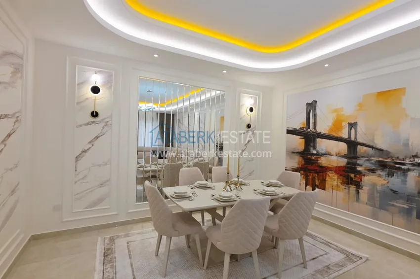 Приобрести Ультралюксовая квартира 3+1 в центре Махмутлара - с мебелью, рассрочка до 3 месяцев 9 