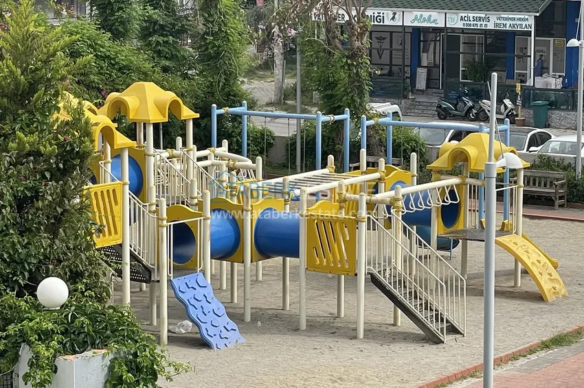 Квартира 1+1 с видом на море в центре Алании - район пляжа Клеопатра 6 