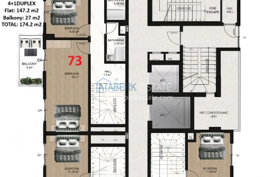 Купить дешево Современный жилой комплекс в центре Махмутлара - недвижимость напрямую от застройщика 14 