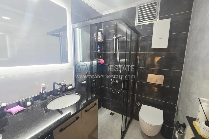 Приобрести Квартира от собственника в Алании, район Авсаллар - с мебелью, видом на море и остекленным балконом 10 