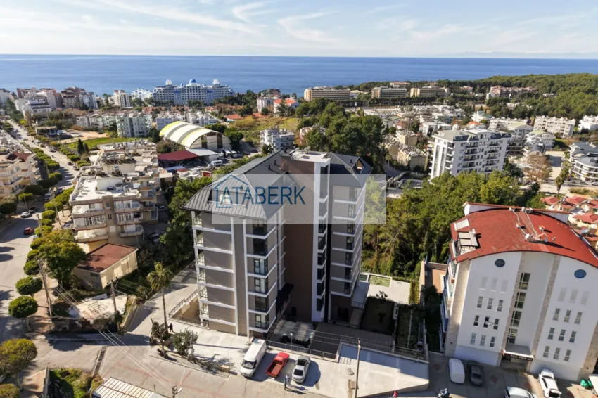 Двухкомнатная квартира в центре Авсаллара – чистовая отделка, вид на море   1 