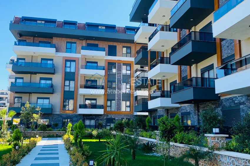 Двухкомнатная квартира в районе Оба - с мебелью и остекленным балконом 14 