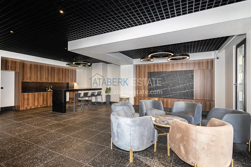 Две объединённые квартиры 1+1 в центре Алании напрямую от собственника 16 