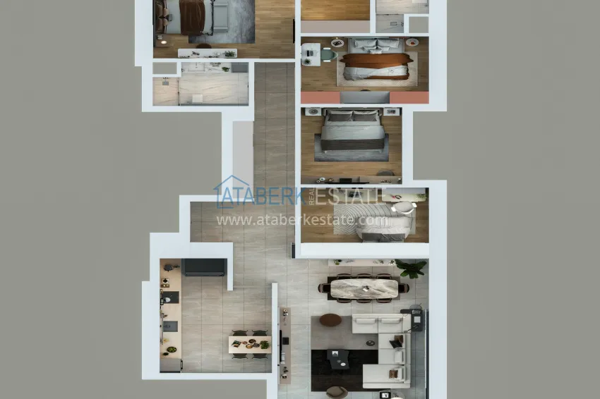 Купить дешево Продажа недвижимости в Анталии от застройщика - новый проект в Чанкая, Кепез 6