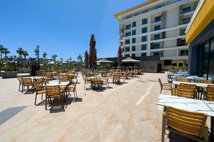 Просторная квартира 1+1 для долгосрочной аренды в курортной резиденции премиум-уровня – район Тюрклер, Аланья I52 53