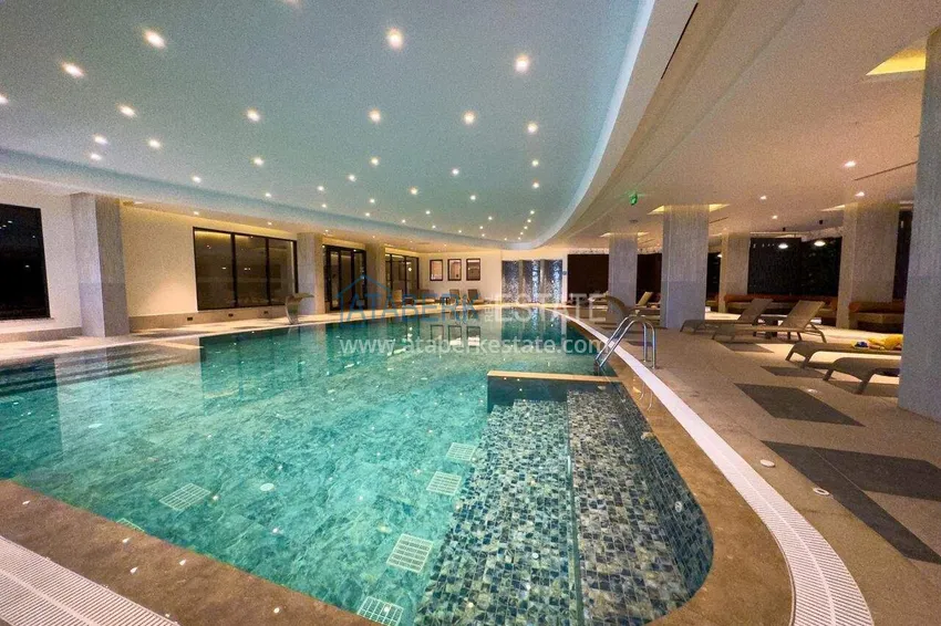 Просторная квартира 1+1 для долгосрочной аренды в курортной резиденции премиум-уровня – район Тюрклер, Аланья I52 65