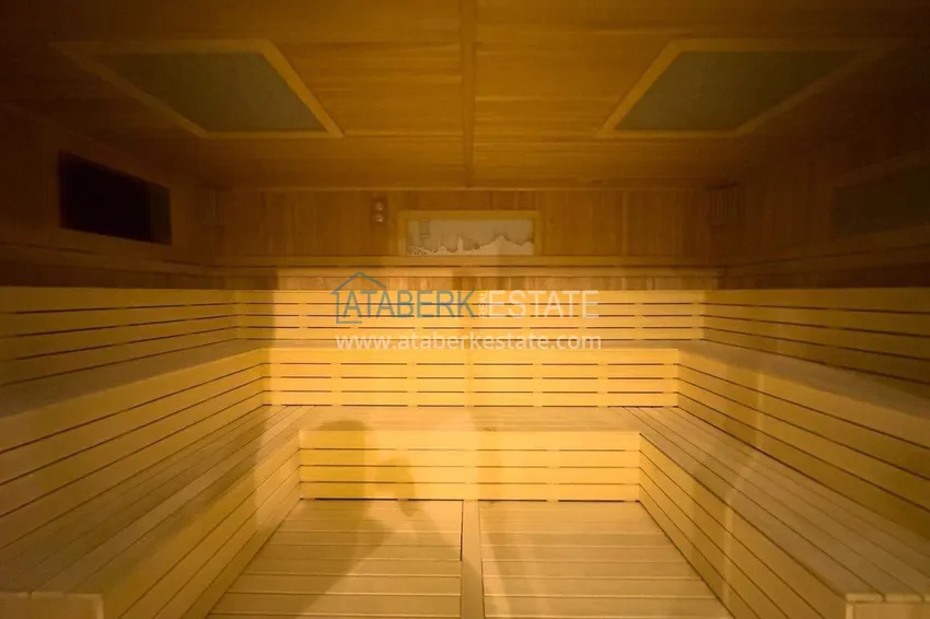 Просторная квартира 1+1 для долгосрочной аренды в курортной резиденции премиум-уровня – район Тюрклер, Аланья I52 74