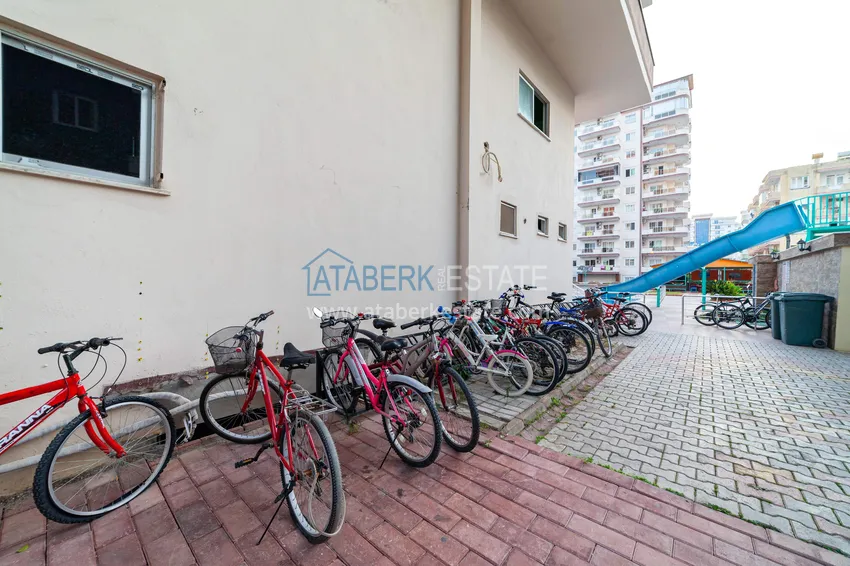 Квартира 1+1 с мебелью, видом на море и горы в центре Махмутлара - 400 м до пляжа 13 