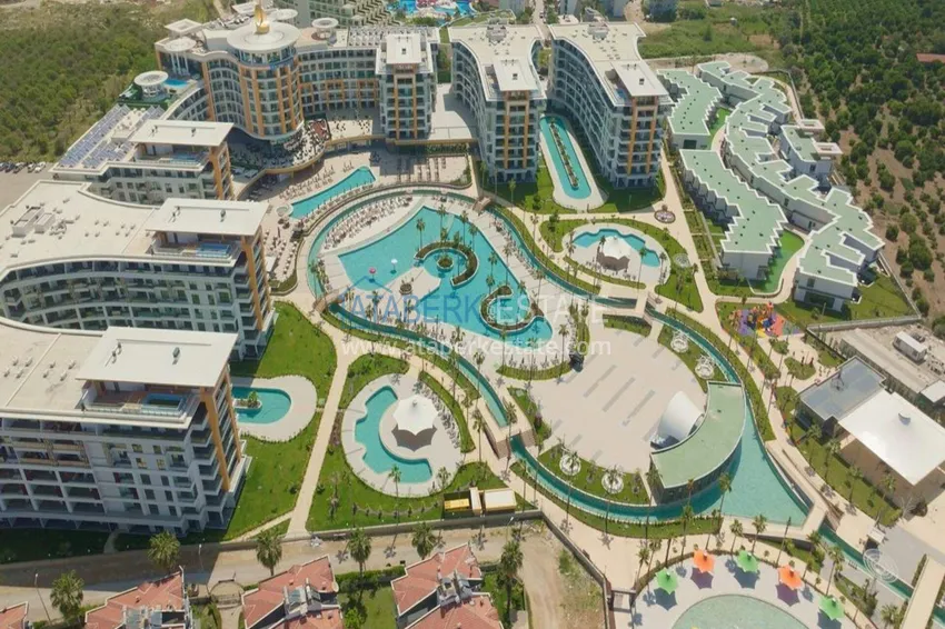 Садовый дуплекс 2+1 в Тюрклере, Аланья - формат частного дома в курортной резиденции 10 