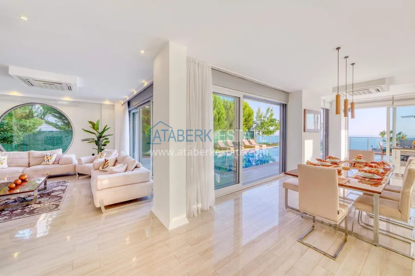 Приобрести Триплекс-вилла 5+1 под гражданство и ВНЖ в Алании, Бекташ – с мебелью и панорамным видом  3 