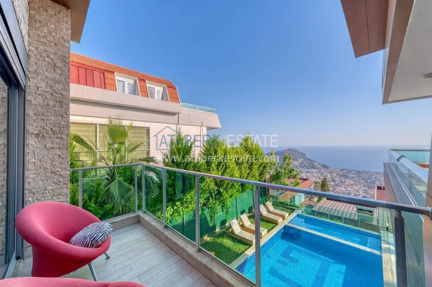 Приобрести Триплекс-вилла 5+1 под гражданство и ВНЖ в Алании, Бекташ – с мебелью и панорамным видом  31 