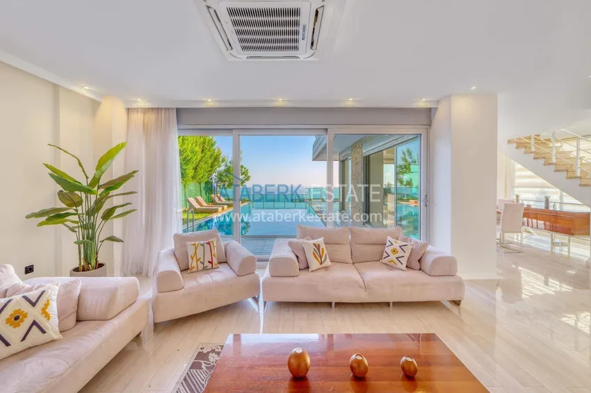 Приобрести Триплекс-вилла 5+1 под гражданство и ВНЖ в Алании, Бекташ – с мебелью и панорамным видом  5 