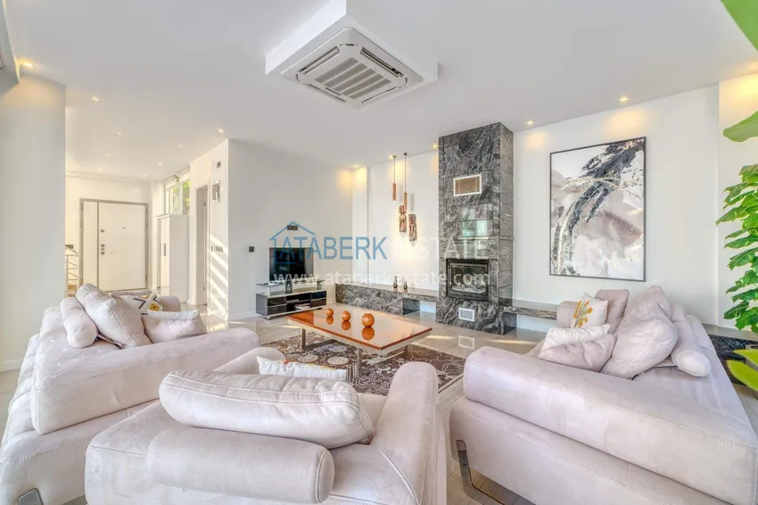 Приобрести Триплекс-вилла 5+1 под гражданство и ВНЖ в Алании, Бекташ – с мебелью и панорамным видом  7 