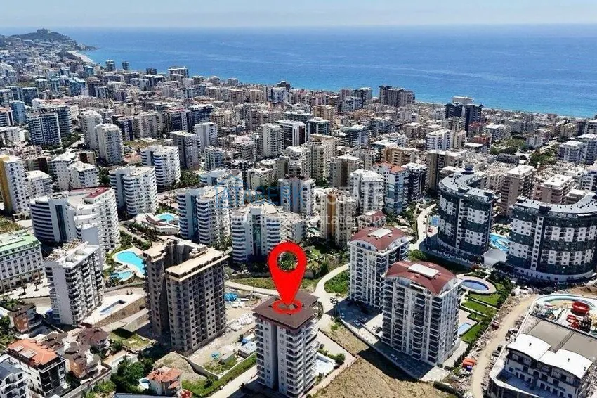 Квартира 2+1 в центре Махмутлара – южная сторона, новая мебель, отдельная кухня 1 