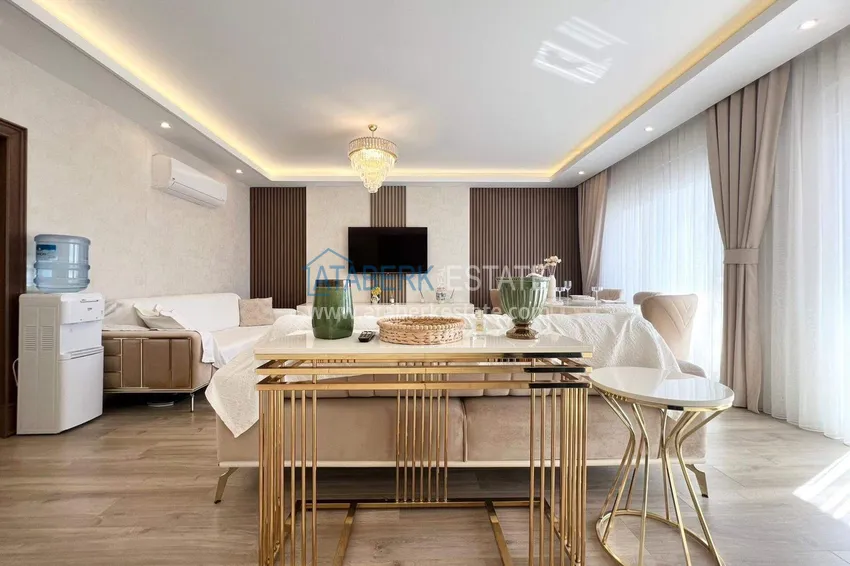 Приобрести Пентхаус-дуплекс 2+1 в районе Авсаллар с мебелью в современном комплексе 10 