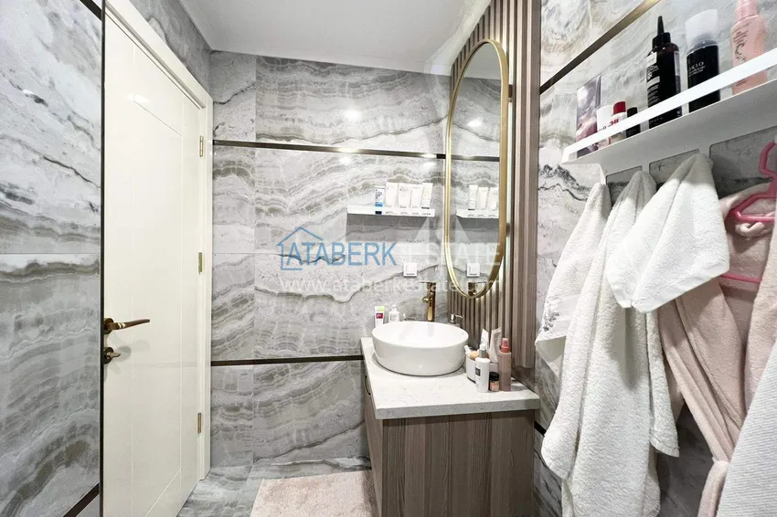 Приобрести Пентхаус-дуплекс 2+1 в районе Авсаллар с мебелью в современном комплексе 20 