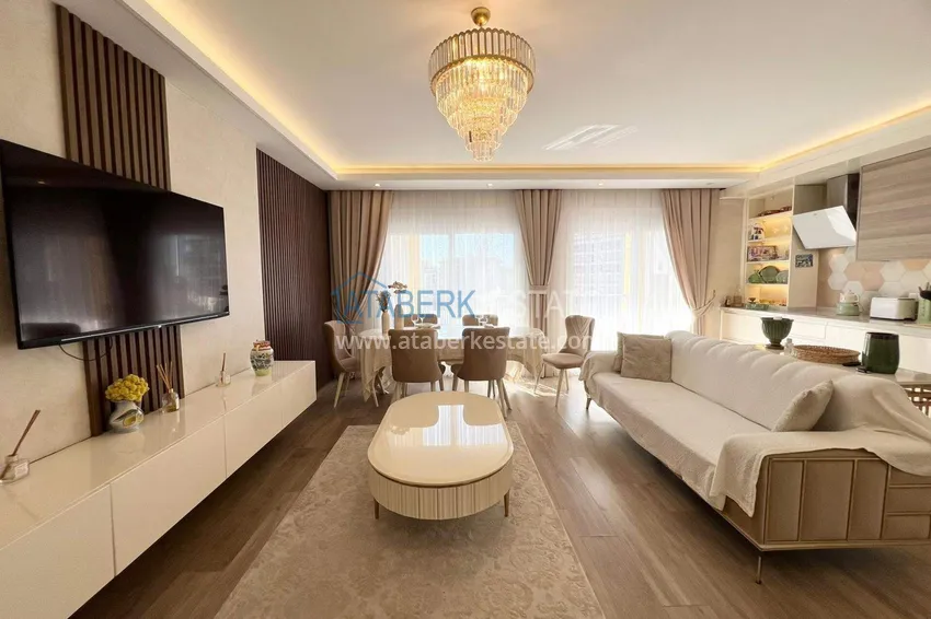 Приобрести Пентхаус-дуплекс 2+1 в районе Авсаллар с мебелью в современном комплексе 4 