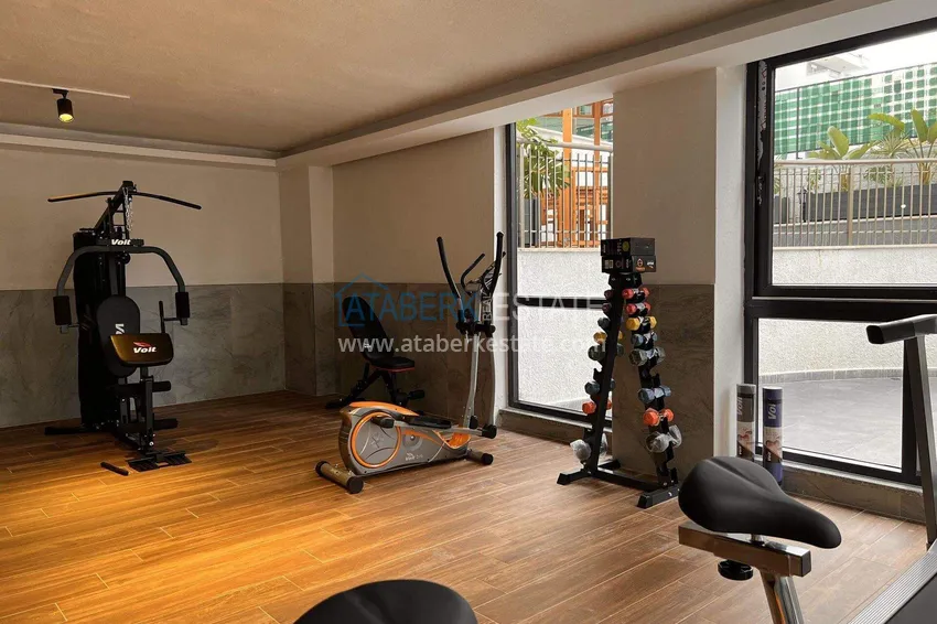 Квартира 1+1 57 м² с видом на море в Махмутларе - современный жилой комплекс 11 