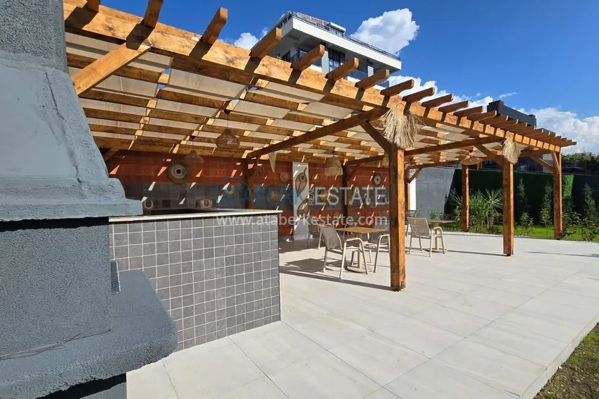 Меблированная квартира 1+1 с видом на море - первая линия, Кестель, Аланья 23 