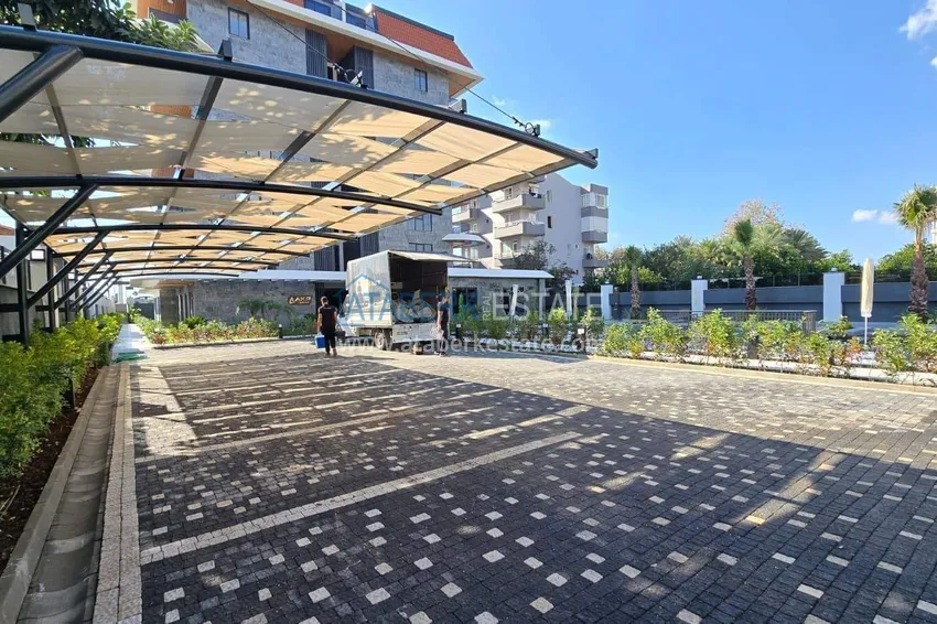 Меблированная квартира 1+1 с видом на море - первая линия, Кестель, Аланья 24 